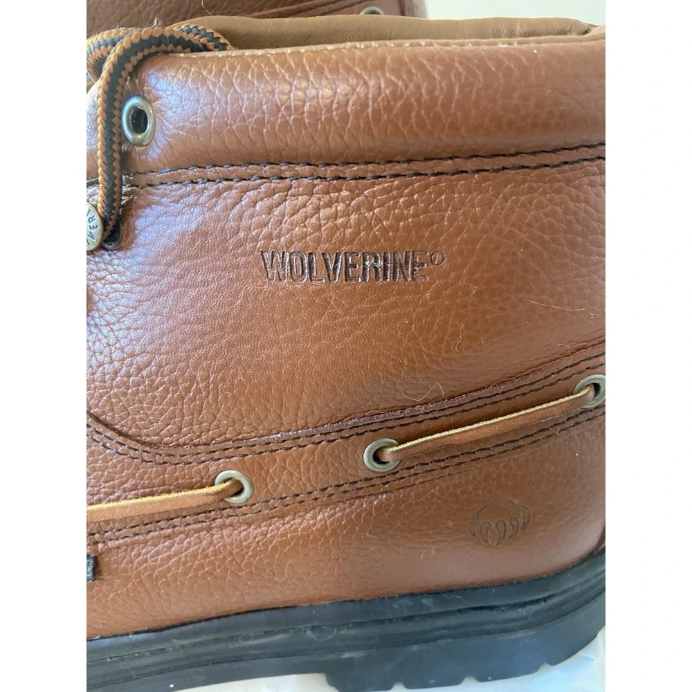 Wolverine Steel Moc 5 Steel Toe Chukka Brown Leather‎ 5